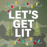 Let's Get Lit Funny Christmas Drinking Xmas Lights Legacy Tie Dye Trucker Hat