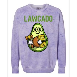 Lawcado Gift Legal Counsel Attorney Law School Student Lawyer Gift Colorblast Crewneck Sweatshirt