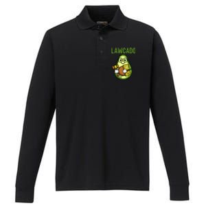 Lawcado Gift Legal Counsel Attorney Law School Student Lawyer Gift Performance Long Sleeve Polo