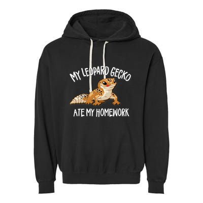 Leopard Gecko Garment-Dyed Fleece Hoodie