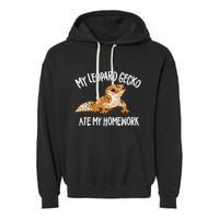 Leopard Gecko Garment-Dyed Fleece Hoodie