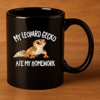 Leopard Gecko 11oz C Handle Ceramic Mug