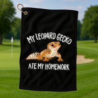 Leopard Gecko Golf Towel