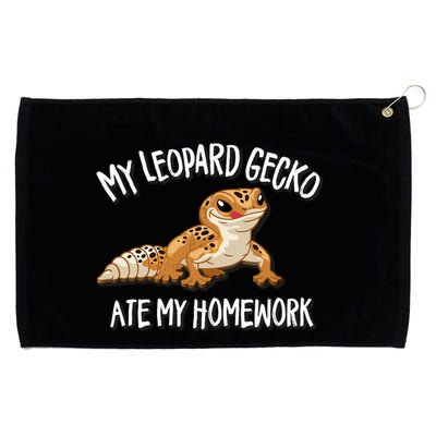 Leopard Gecko Grommeted Golf Towel