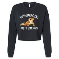 Leopard Gecko Cropped Pullover Crew