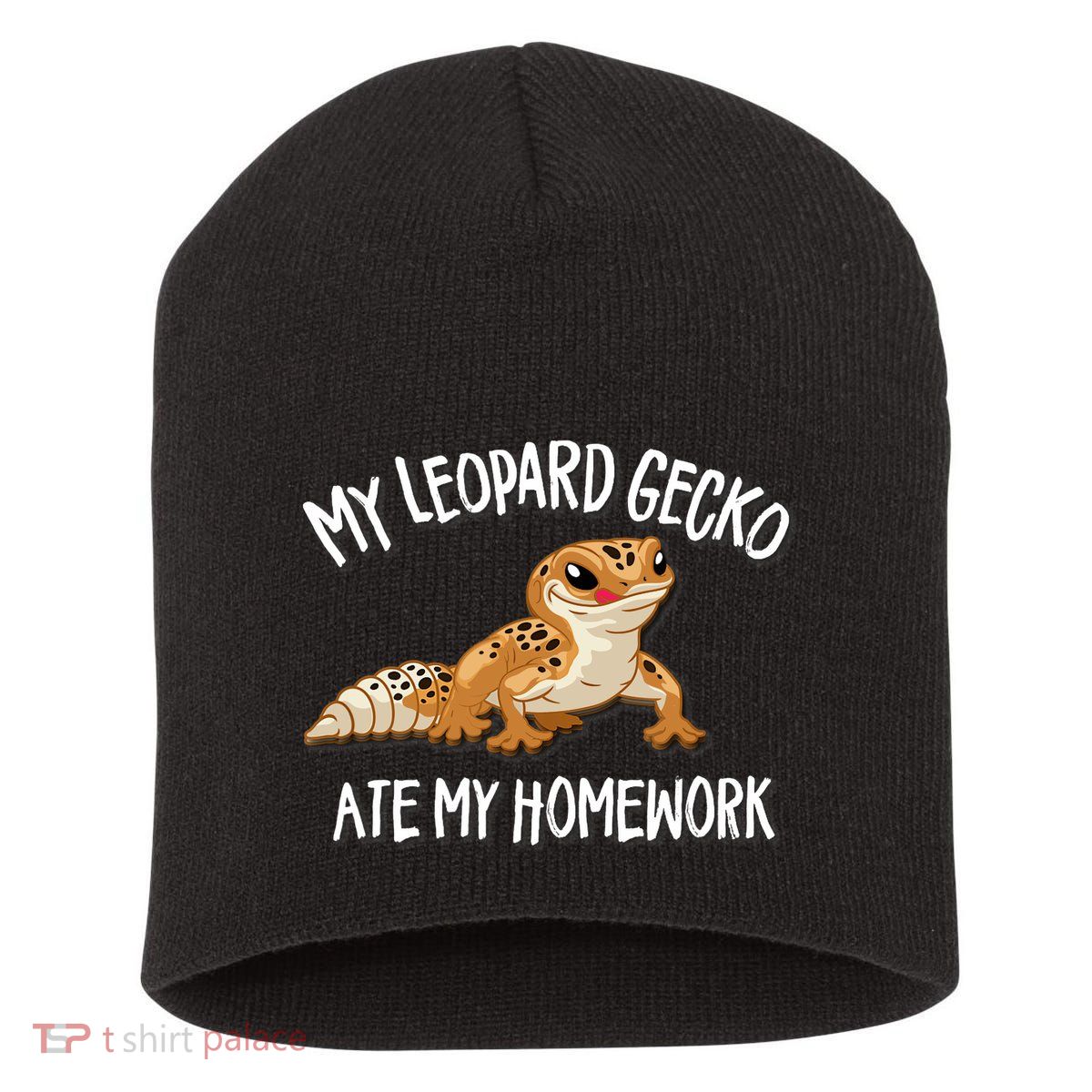 Leopard Gecko Short Acrylic Beanie