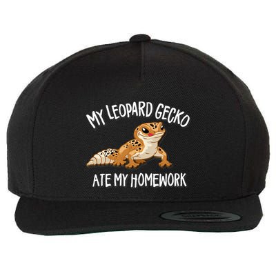 Leopard Gecko Wool Snapback Cap