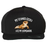 Leopard Gecko Wool Snapback Cap