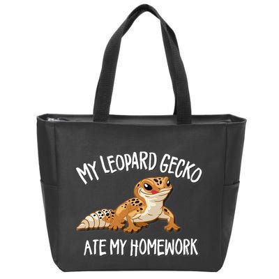 Leopard Gecko Zip Tote Bag