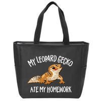 Leopard Gecko Zip Tote Bag