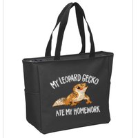 Leopard Gecko Zip Tote Bag