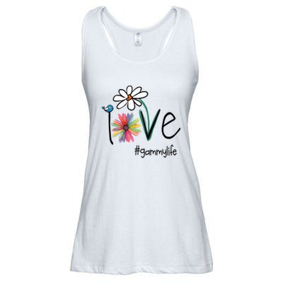 Love Gammy Life Art Flower Ladies Essential Flowy Tank