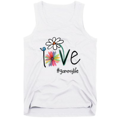 Love Gammy Life Art Flower Tank Top