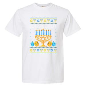 LetS Get Lit Ugly Hanukkah Chanukah Jewish Orah Gift Garment-Dyed Heavyweight T-Shirt