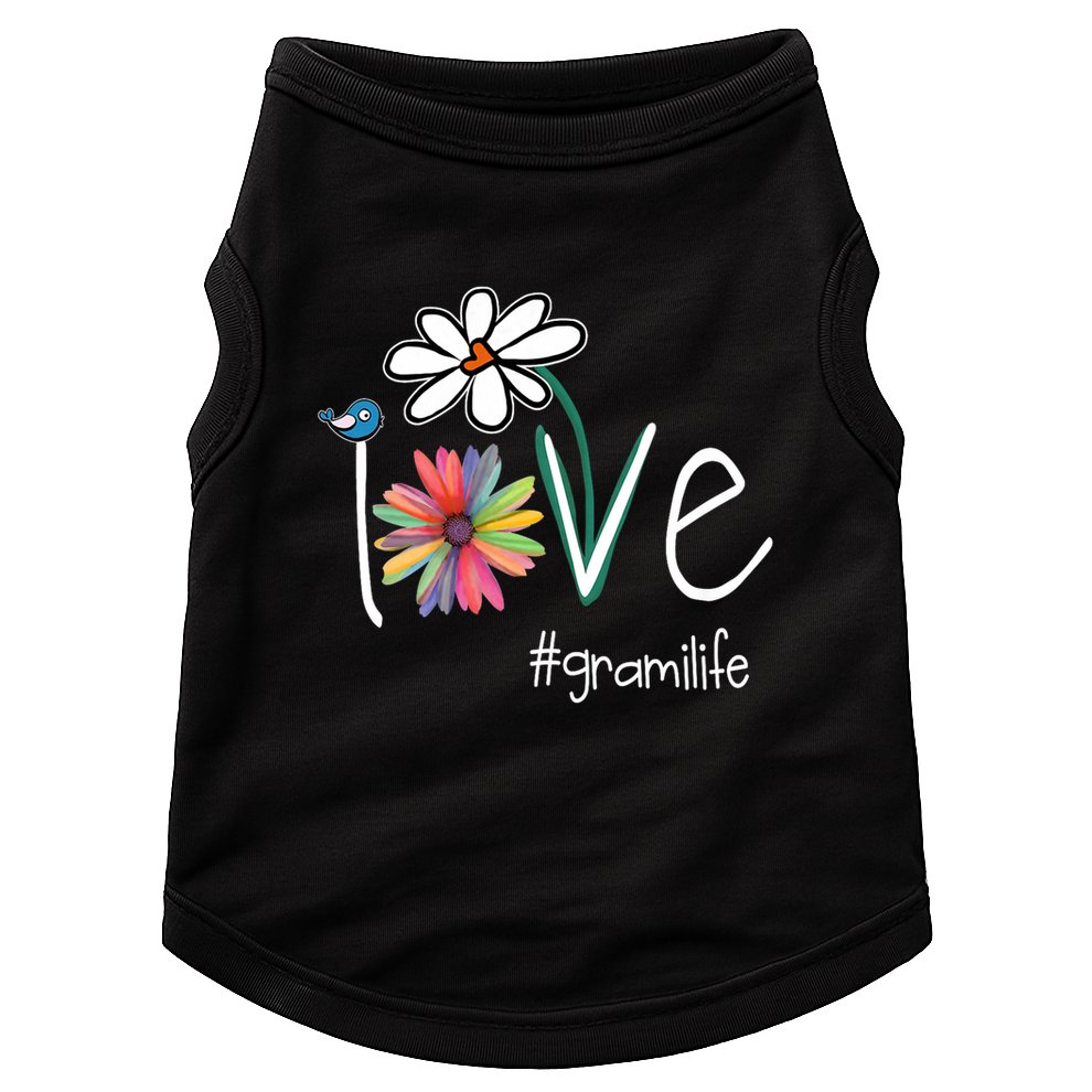 Love Grami Life Art Flower Color Doggie Tank