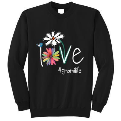 Love Grami Life Art Flower Color Sweatshirt