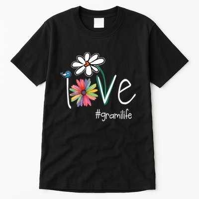 Love Grami Life Art Flower Color Tall T-Shirt