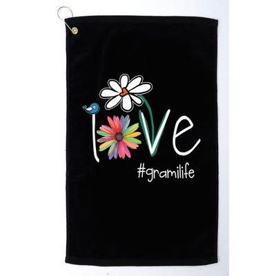 Love Grami Life Art Flower Color Golf Towel