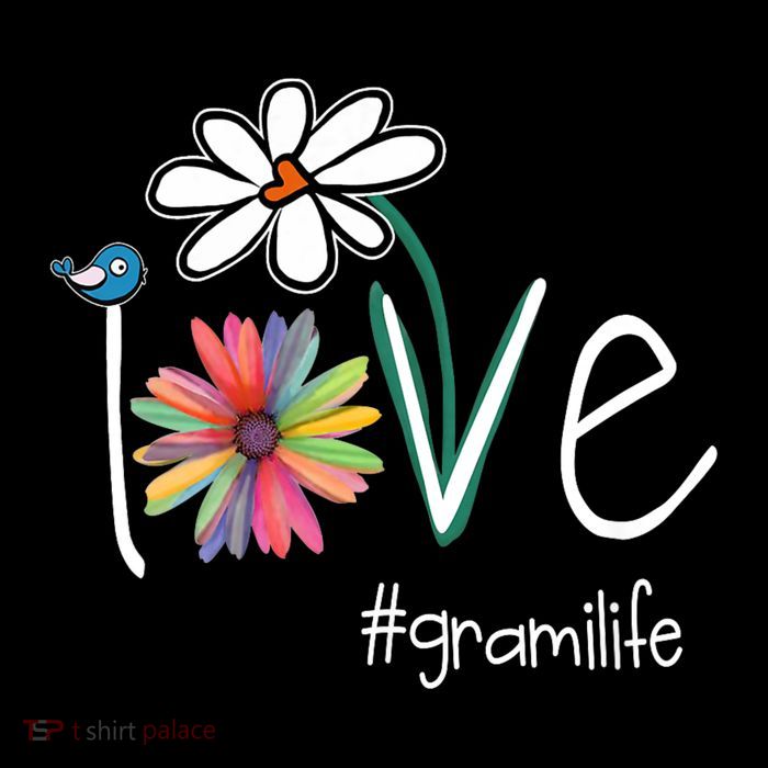 Love Grami Life Art Flower Color Kids T-Shirt