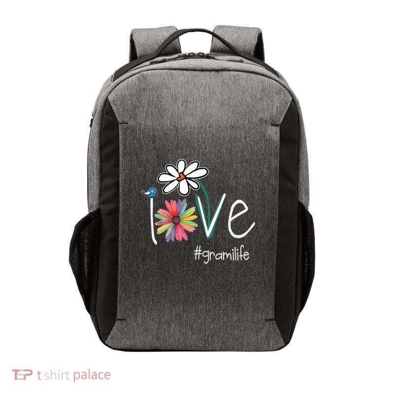 Love Grami Life Art Flower Color Vector Backpack