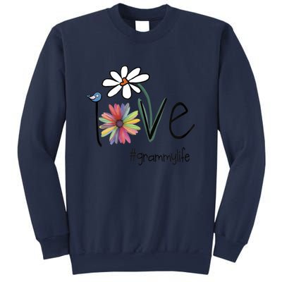 Love Grammy Life Art Flower Cool Gift Sweatshirt