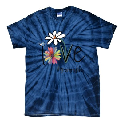 Love Grammy Life Art Flower Cool Gift Tie-Dye T-Shirt