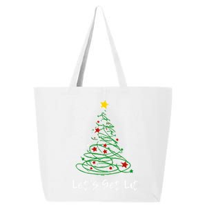 LetS Get Lit Christmas Tree Graphic Funny Gift 25L Jumbo Tote