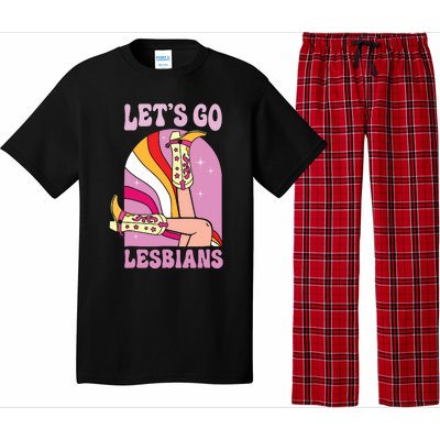 Lets Go Lesbians Lgbtq Lesbian Pride Month Cowgirl Pajama Set