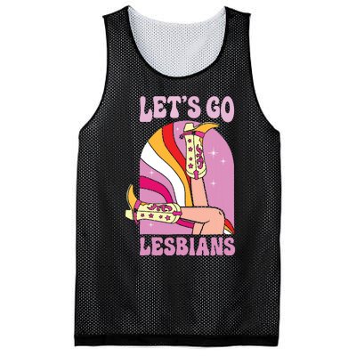 Lets Go Lesbians Lgbtq Lesbian Pride Month Cowgirl Mesh Reversible Basketball Jersey Tank