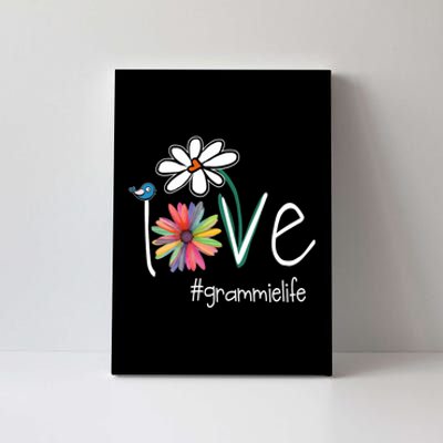 Love Grammie Life Art Flower Color Canvas