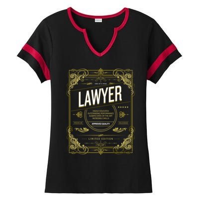 Lawyer Gift Ladies Halftime Notch Neck Tee