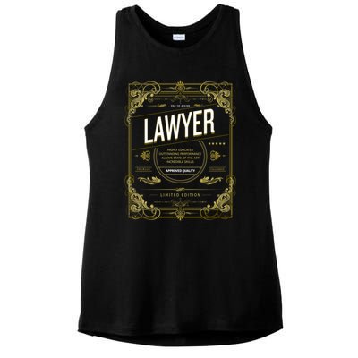 Lawyer Gift Ladies PosiCharge Tri-Blend Wicking Tank