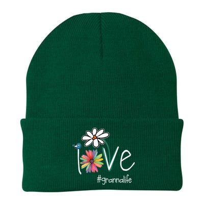 Love Granna Life Art Flower Color Knit Cap Winter Beanie