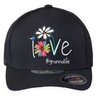 Love Granna Life Art Flower Color Flexfit Unipanel Trucker Cap