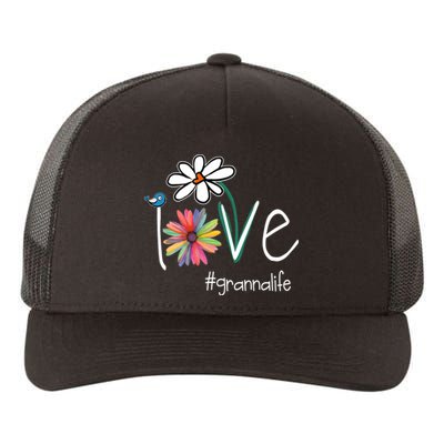 Love Granna Life Art Flower Color Yupoong Adult 5-Panel Trucker Hat