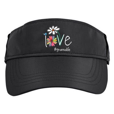 Love Granna Life Art Flower Color Adult Drive Performance Visor