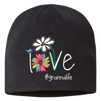 Love Granna Life Art Flower Color Sustainable Beanie