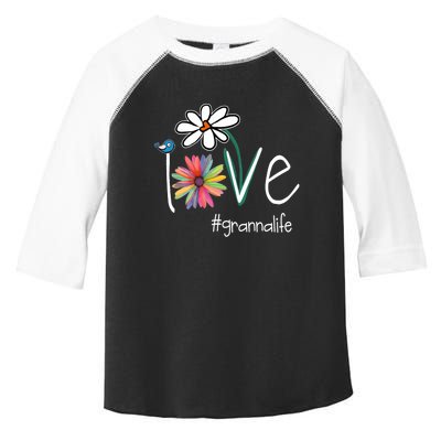 Love Granna Life Art Flower Color Toddler Fine Jersey T-Shirt