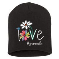 Love Granna Life Art Flower Color Short Acrylic Beanie