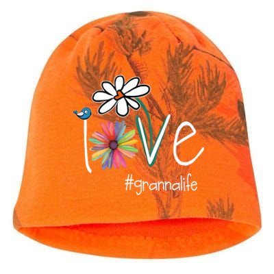 Love Granna Life Art Flower Color Kati - Camo Knit Beanie