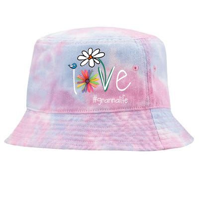 Love Granna Life Art Flower Color Tie-Dyed Bucket Hat