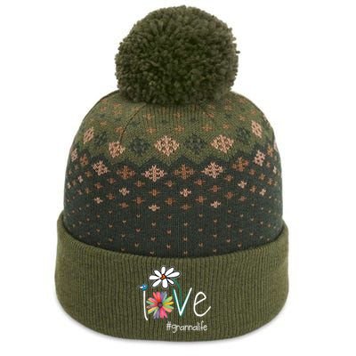 Love Granna Life Art Flower Color The Baniff Cuffed Pom Beanie