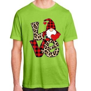 Love Gnomes Leopard Buffalo Plaid Christmas Pajamas Boy Girl Gift Adult ChromaSoft Performance T-Shirt