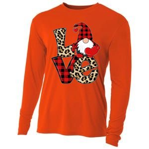 Love Gnomes Leopard Buffalo Plaid Christmas Pajamas Boy Girl Gift Cooling Performance Long Sleeve Crew