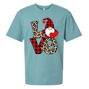 Love Gnomes Leopard Buffalo Plaid Christmas Pajamas Boy Girl Gift Sueded Cloud Jersey T-Shirt