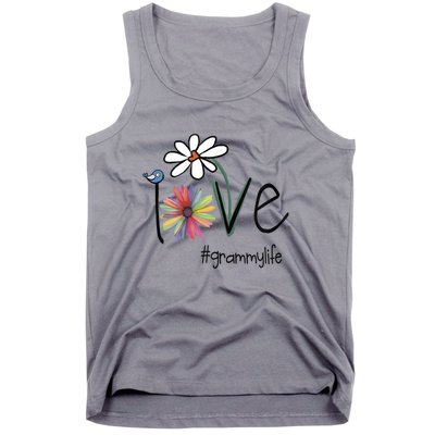 Love Grammy Life Art Flower Great Gift Tank Top