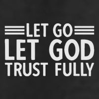 Let Go Let God Trust Fully Biblical Faith Religious Believe Adult Drive Performance Visor