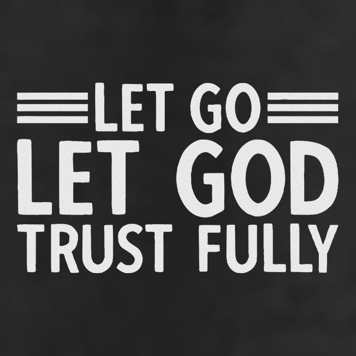 Let Go Let God Trust Fully Biblical Faith Religious Believe Adult Drive Performance Visor
