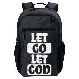 Let Go Let God Jesus Faith Quote Religious Christian Gift Daily Commute Backpack