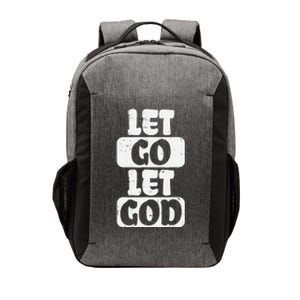 Let Go Let God Jesus Faith Quote Religious Christian Gift Vector Backpack